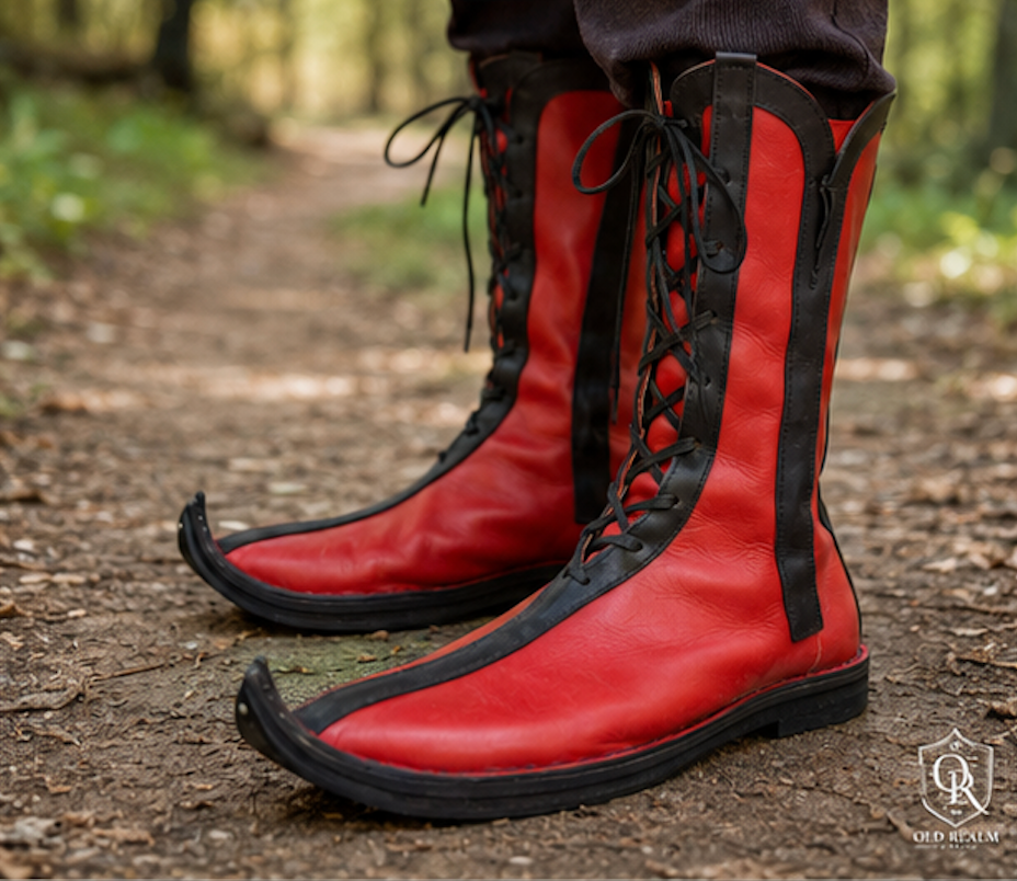Handmade Medieval Leather Boots for LARP & Reenactment