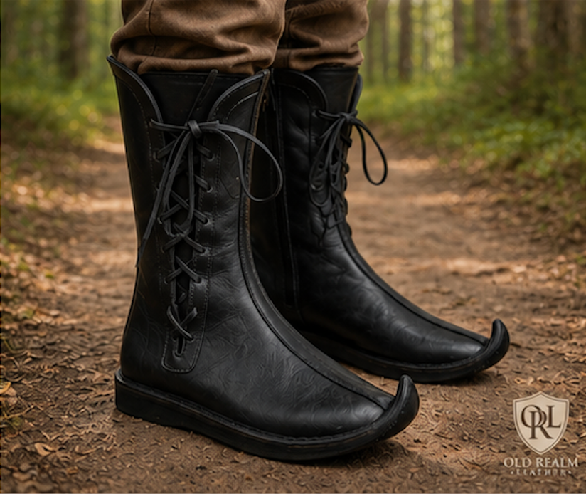 Men's Handmade Medieval Poulaine Boots