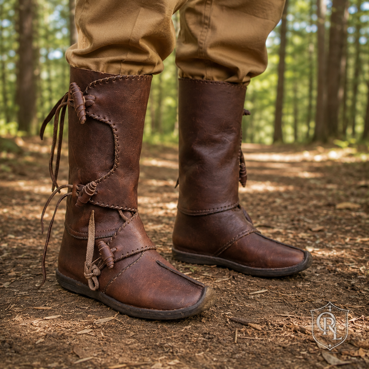 Handmade Medieval Leather Boots for LARP & Renaissance Fairs