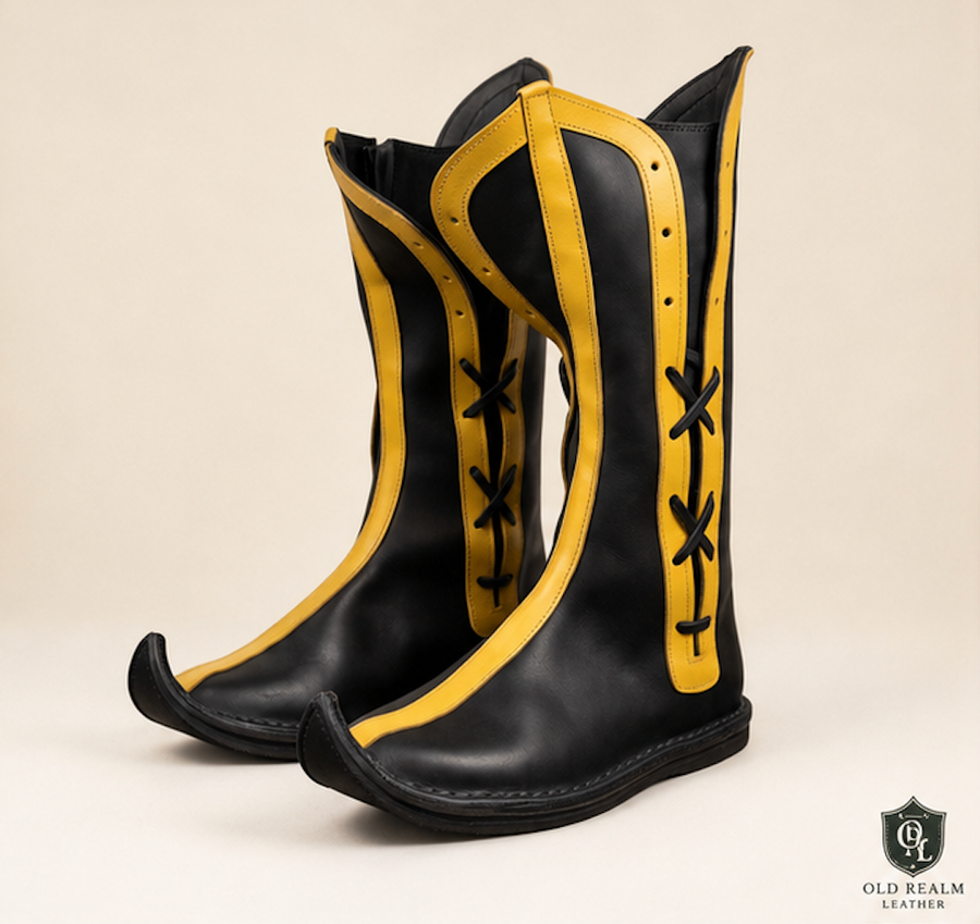 Handmade Renaissance Faire boots for event planning guide