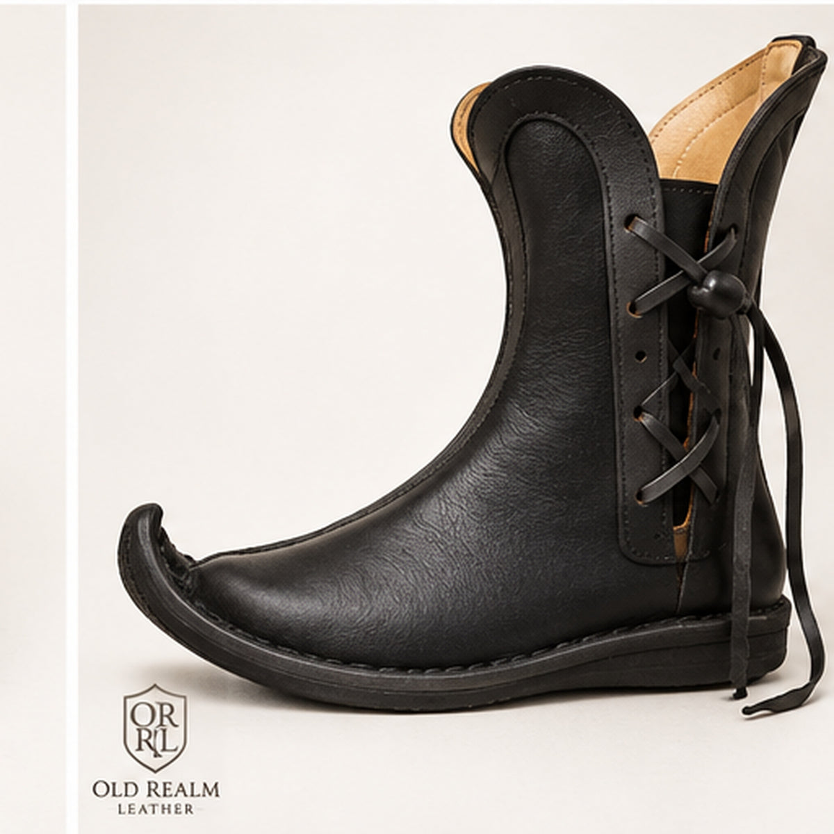 Ren Faire Shoes - Handmade Medieval Leather Boots