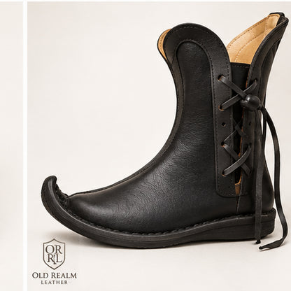 Ren Faire Shoes - Handmade Medieval Leather Boots