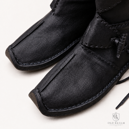 Black Medieval Boots for LARP & Cosplay