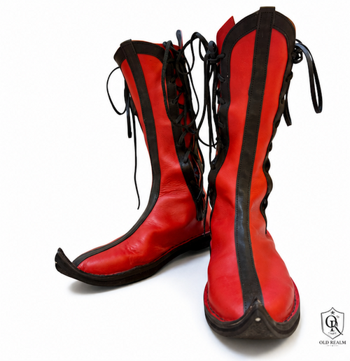 Handmade Medieval Leather Boots for LARP & Reenactment