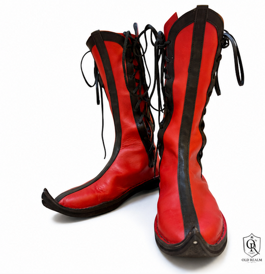 Handmade Medieval Leather Boots for LARP & Reenactment