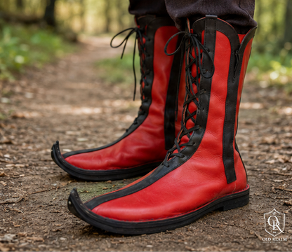 Handmade Medieval Leather Boots for LARP & Reenactment