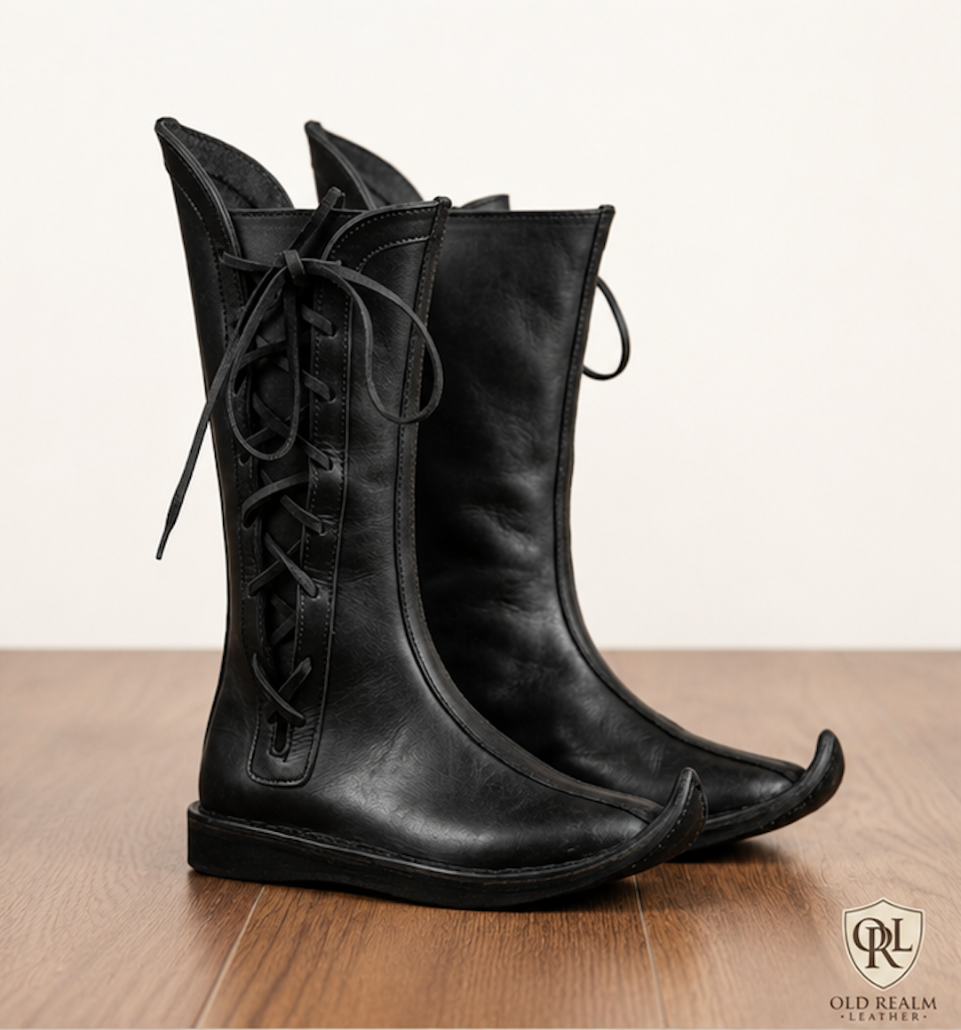 Men's Handmade Medieval Poulaine Boots