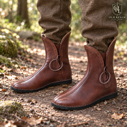 Wikingerschuhe für LARP & Mittelalter-Kostüme