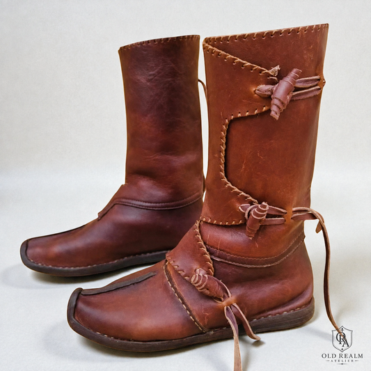 Medieval leather boots